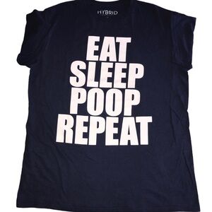 East Sleep Poop Repeat Funny Tee Great Gag Gift Men’s Large